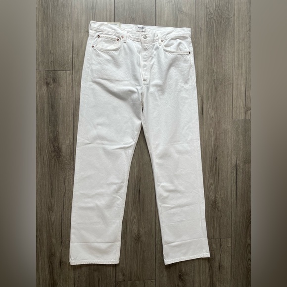 NWT AGOLDE Fran Low Slung Straight Jeans in Milkshake Size‎ 31 - Picture 2 of 14